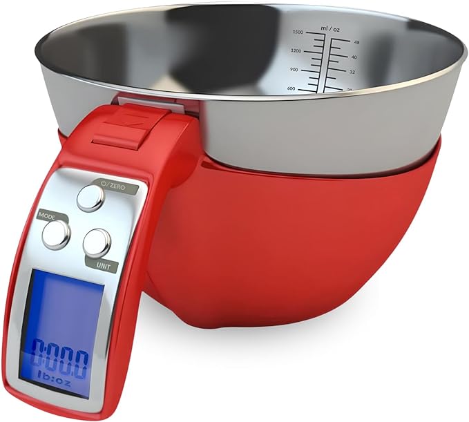 Digital Kitchen Food Scale with Removable Bowl