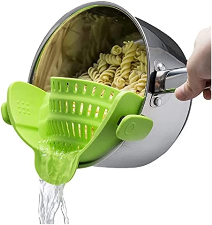 Kitchen Gizmo Snap N Strain Pot & Pasta Strainer