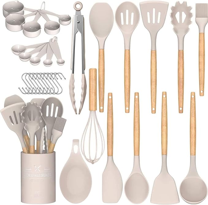 Umite Chef 33-Piece Silicone Kitchen Utensils Set