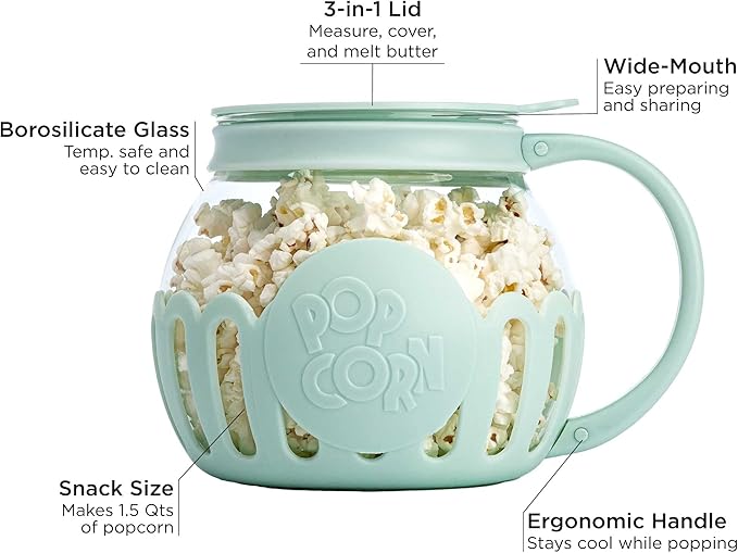 Ecolution Micro-Pop Microwave Popcorn Popper